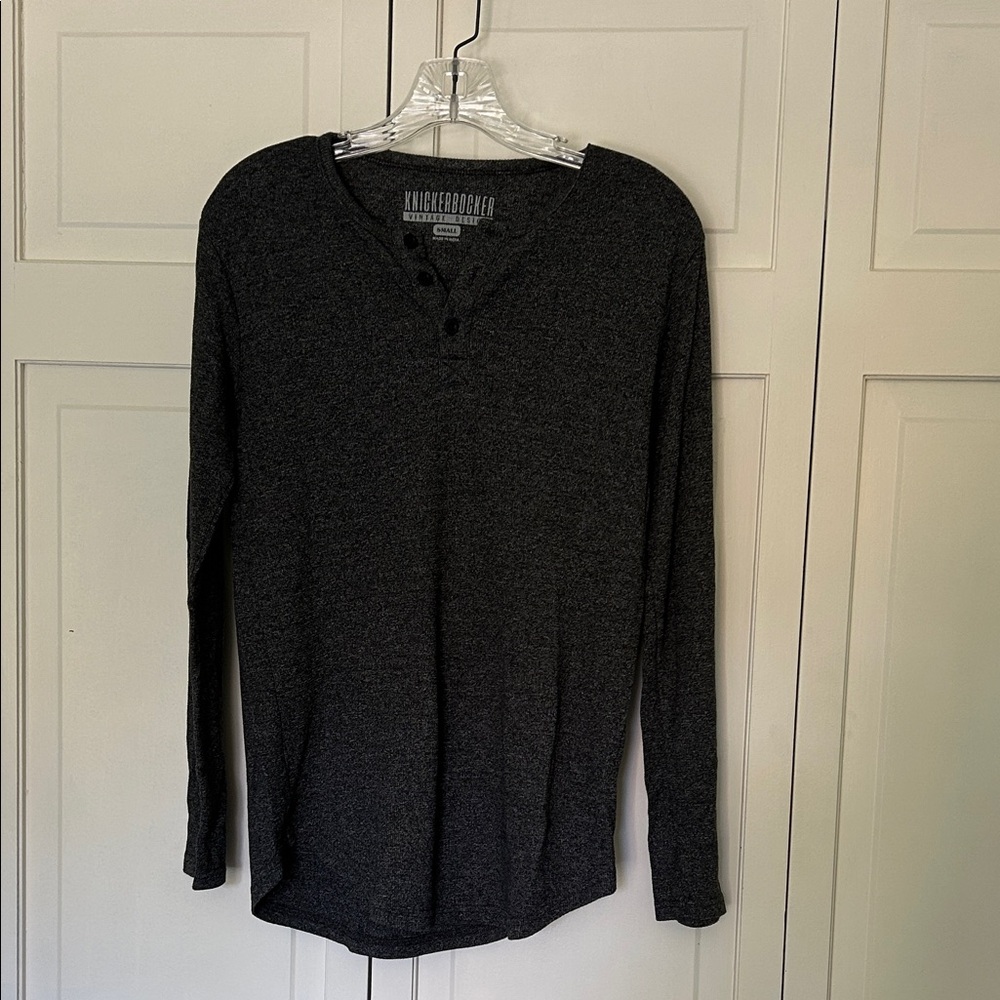 Knickerbocker Men's Gray Long Sleeve Jersey - Size Small